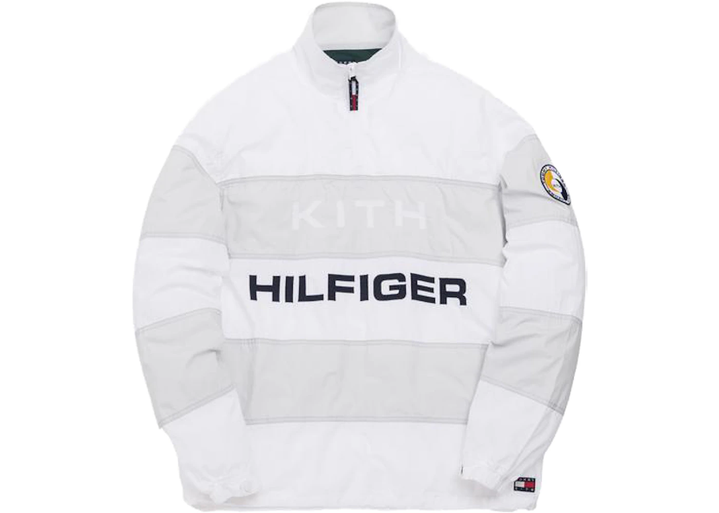 Kith x Tommy Hilfiger Stripe Woven Popover White Grey Men s SS19