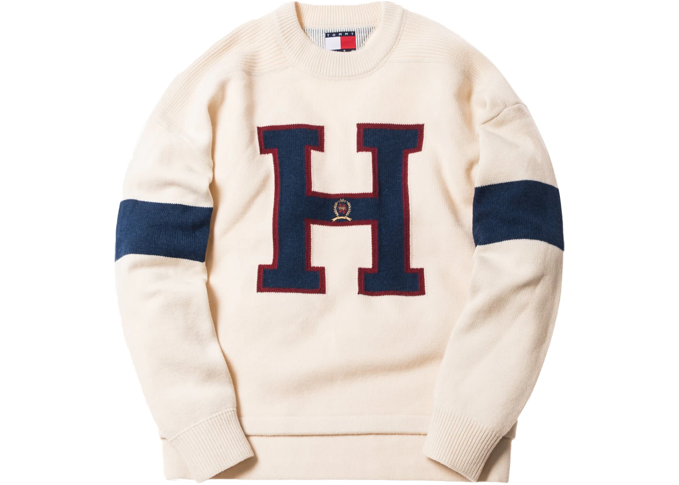 draai wanhoop bereiken Kith x Tommy Hilfiger Varsity H Sweater Ivory - FW18 Men's - US