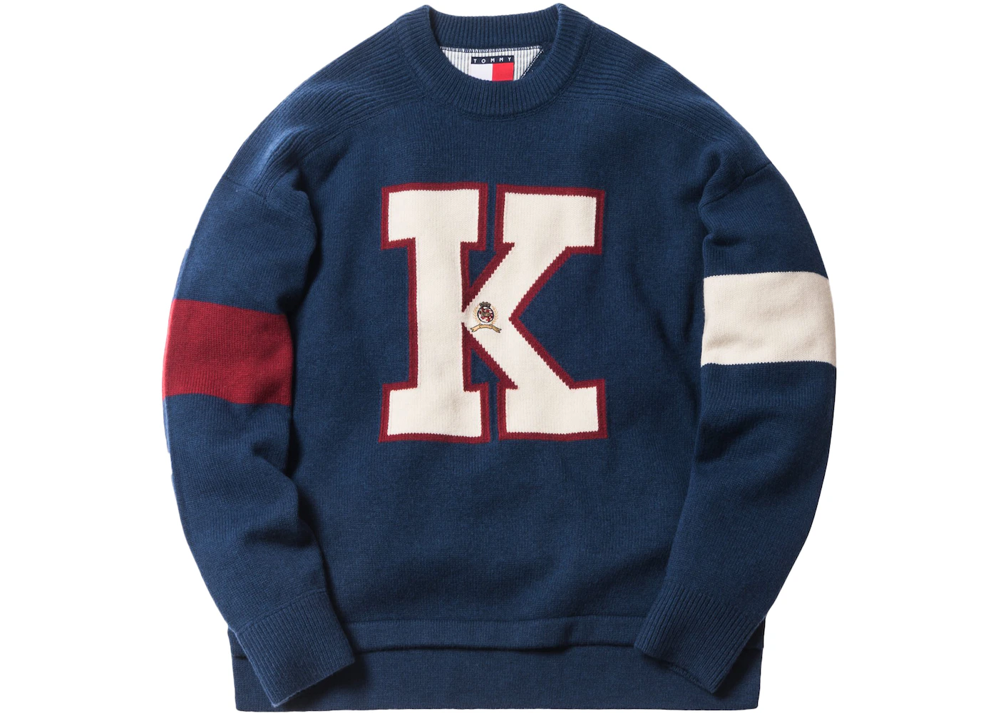 Kith x Tommy Hilfiger Varsity K Sweater Navy Men's - FW18 - US