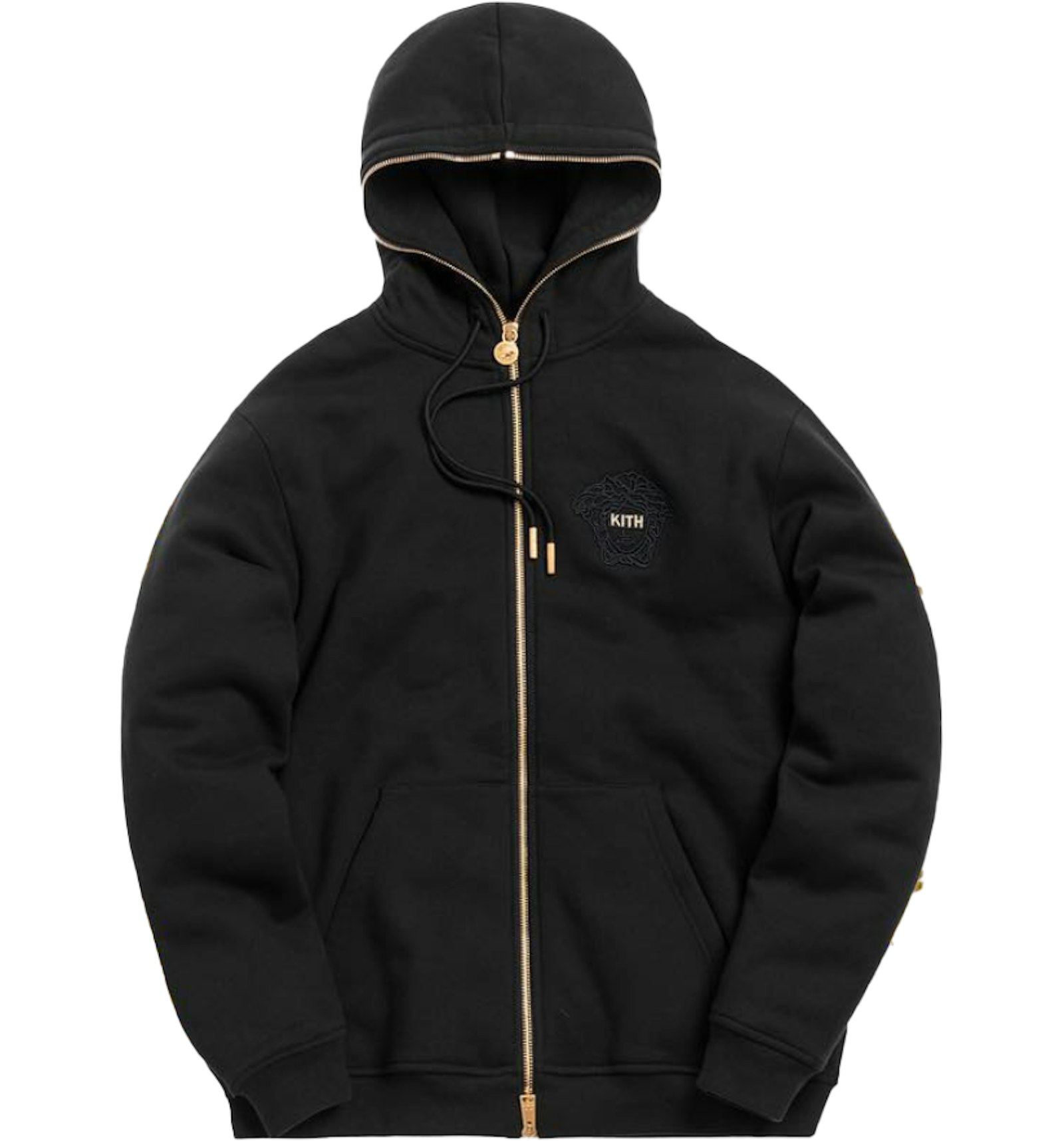 Kith x Versace Full Zip Hoodie Black