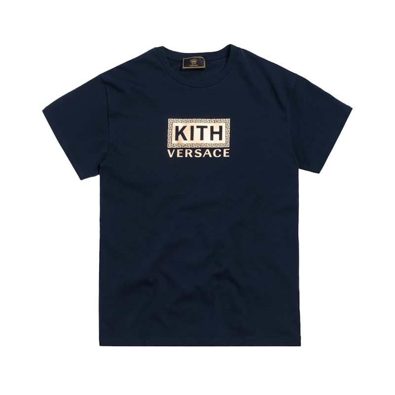 Kith x Versace Greek Key Tee Navy