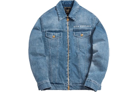 Kith x Versace Medusa Denim Jacket Stonewash Men s SS19 US