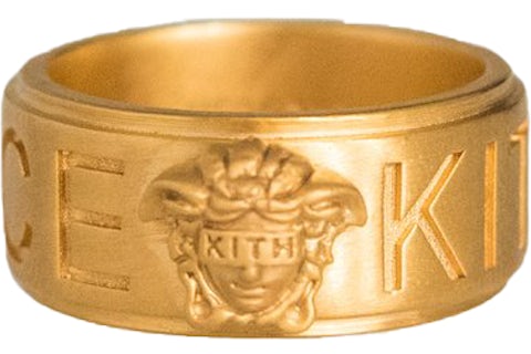 Kith x Versace Medusa Ring Gold SS19 US