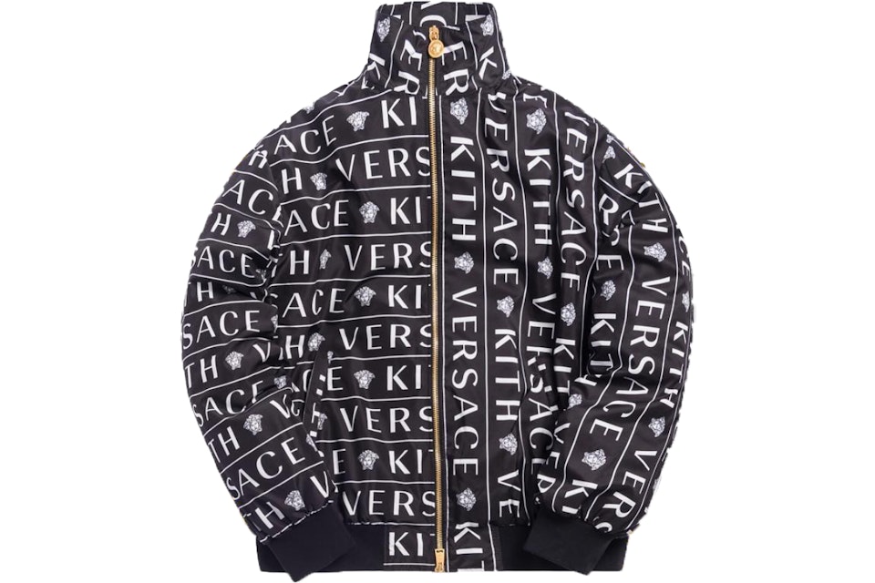 Kith x Versace Monogram Track Jacket Black - SS19 Men's - US