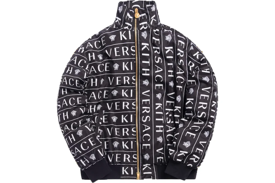 Kith x Versace Monogram Track Jacket Black