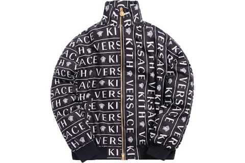 Kith x Versace Monogram Track Jacket Black Men's - SS19 - US Kith x Versace Monogram Track Jacket Black Men's - SS19 - US