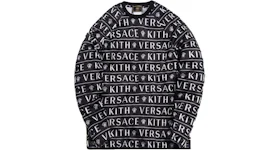 Kith x Versace Monogram Tricot Crewneck Black