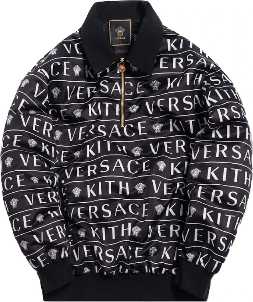Kith x Versace Quarter Zip Pullover Black - SS19 メンズ - JP