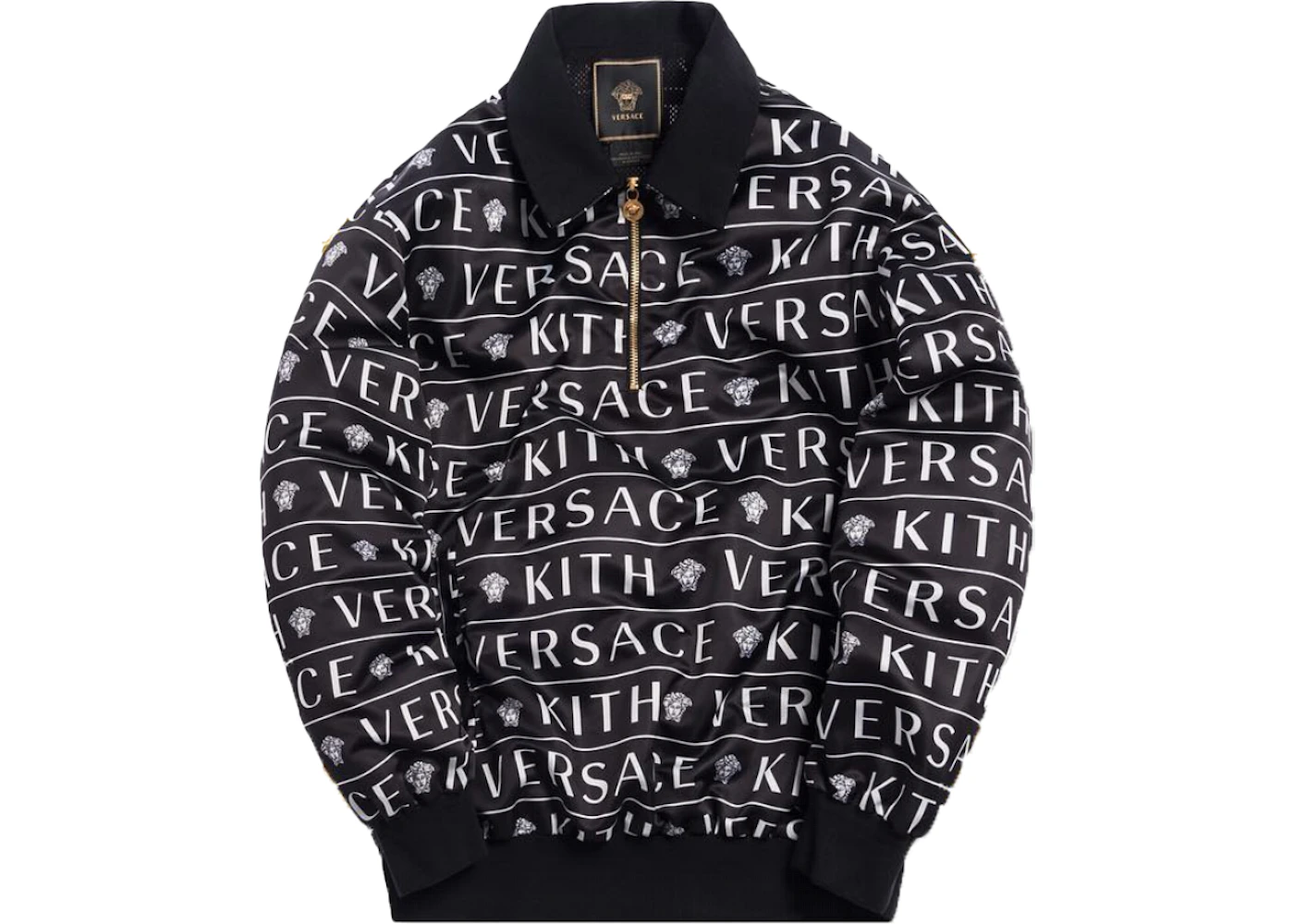 Kith x Versace Quarter Zip Pullover Black - SS19 - JP