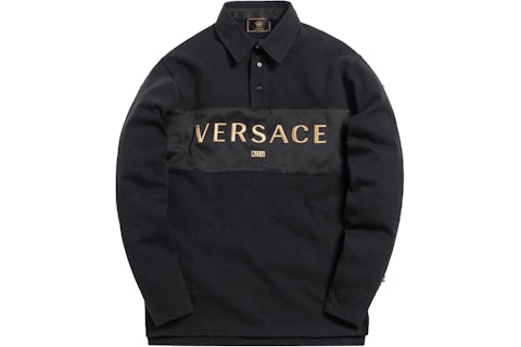Kith x Versace Rugby Shirt Black Men s SS19 GB