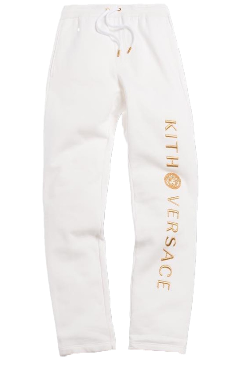 versace sweatpants white