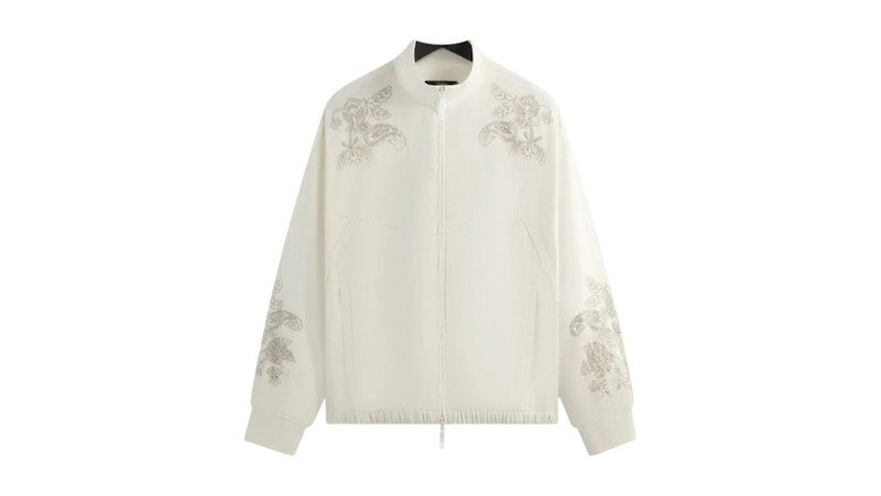KITH for Wilson 刺繍メッシュトラックジャケット 関税送料込 Kith for Wilson Embroidered Mesh Track Jacket - White