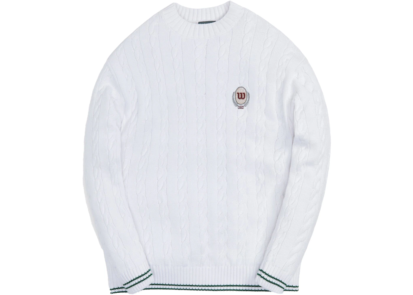 Kith x Wilson Harding Crewneck Sweater White Men's - FW21 - US