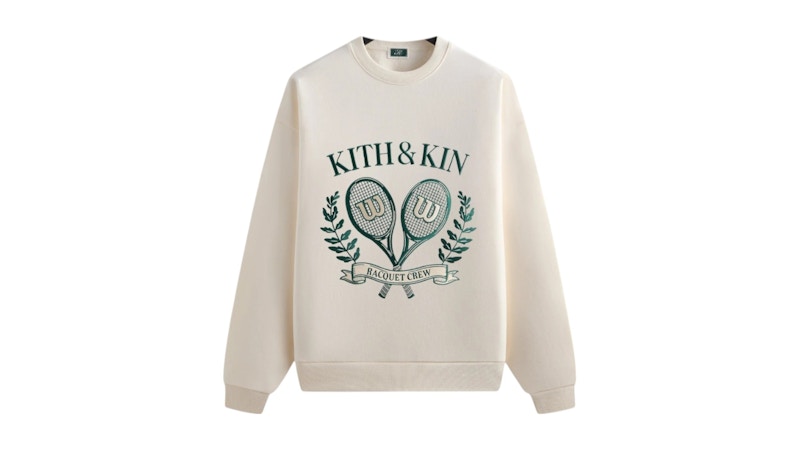Kith x Wilson★Racquet Crew Nelson ロゴ スウェットシャツ Kith-x-Wilson-Racquet-Crew-