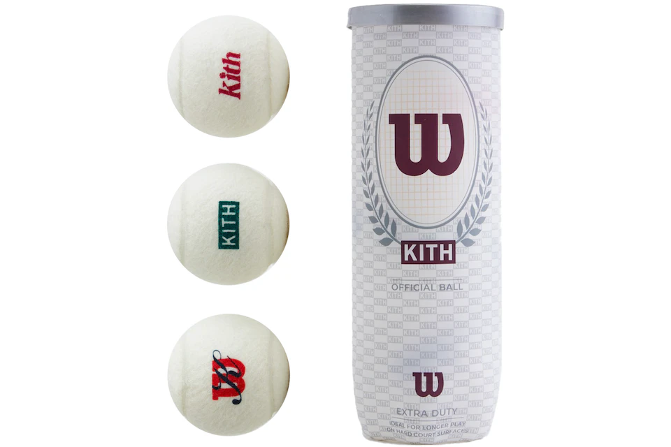 Kith x Wilson Regular Duty Tennis Ball Set White