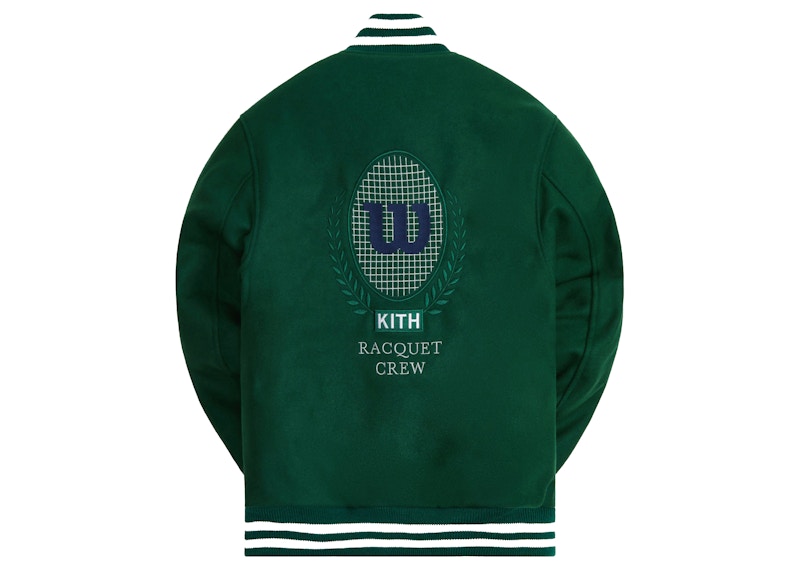 Kith x Wilson Willets Suede Varsity Jacket Conifer メンズ - FW21 - JP