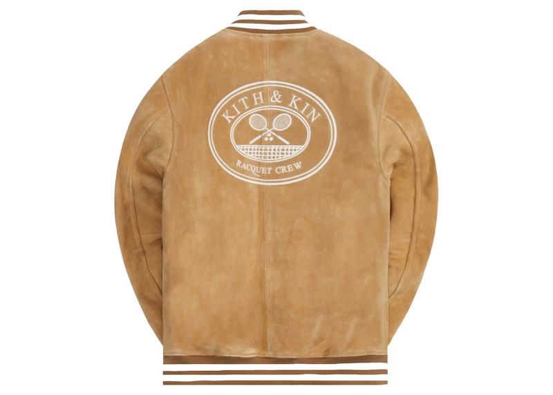 Kith x Wilson Willets Suede Varsity Jacket Desert Men's - FW21 - US