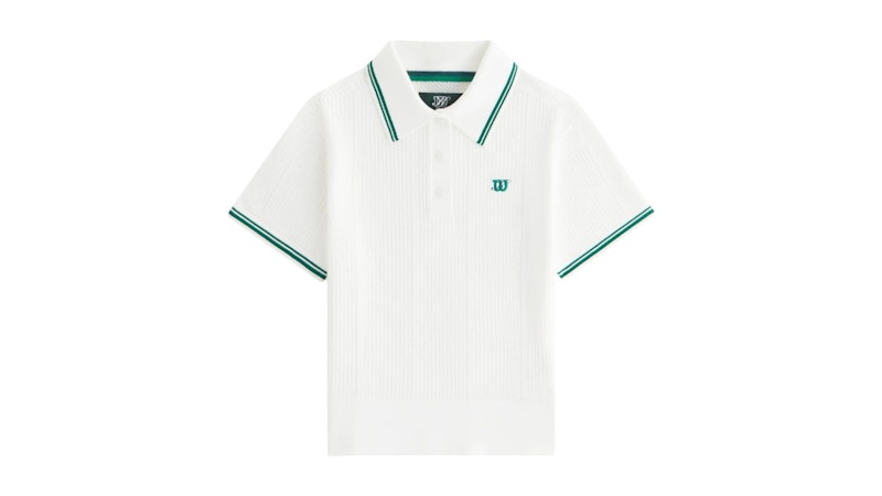 お買い得商品特集 - 販促エクスプレス Women's Wilson x Kith Essex US - SS25 - White Polo Sweater トップス