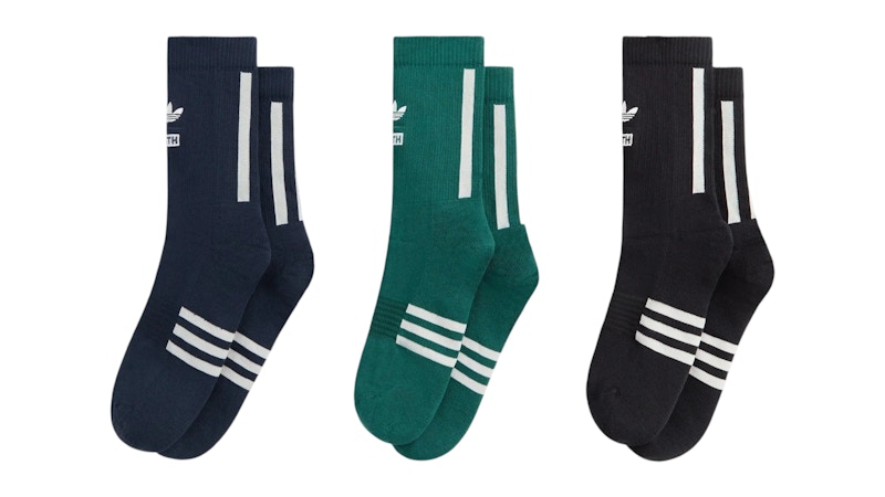 レッグウェア Kith adidas Football Sock Pack M Kith for adidas Football Sock Pack - Blue / Black / Green