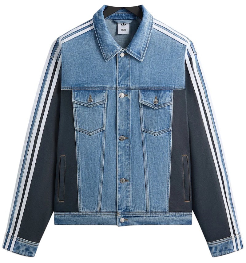 Chaqueta vaquera de fútbol Kith x adidas, azul Hombre FW25 MX