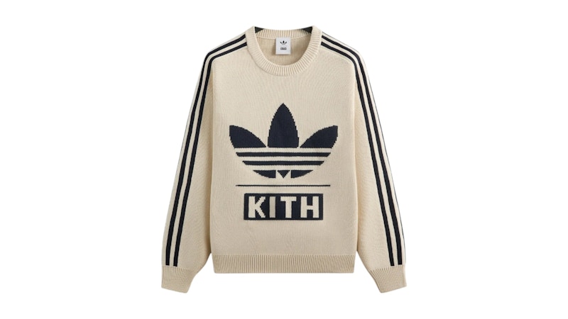 Kith x adidas Football Knit Sweater Chalk White Men's - SS25