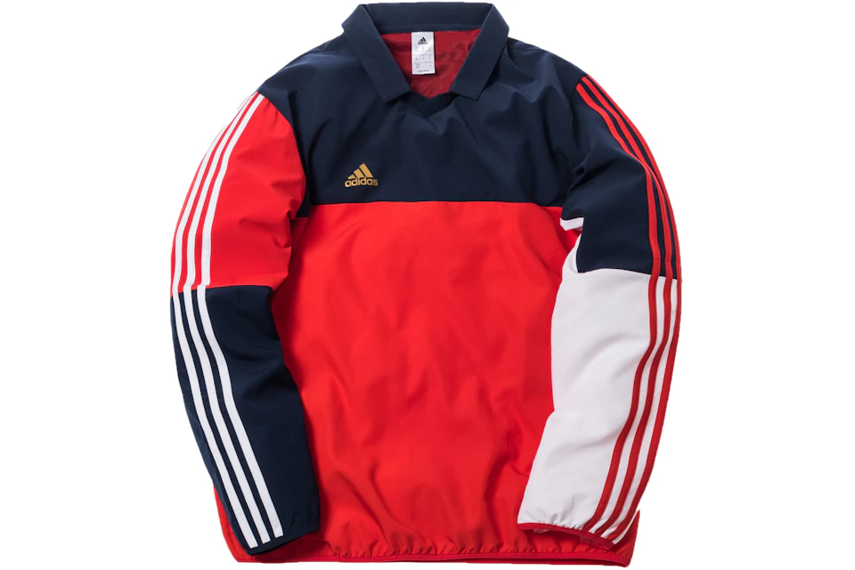 Kith x adidas Soccer Sideline Polo Navy/Red