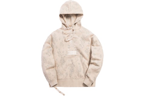Kith x mastermind WORLD Fleece Pullover Hoodie Turtle Dove Men s FW18 GB