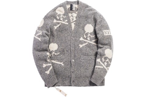 Kith x mastermind WORLD Knit Cardigan Turtle Dove Men s FW18 US