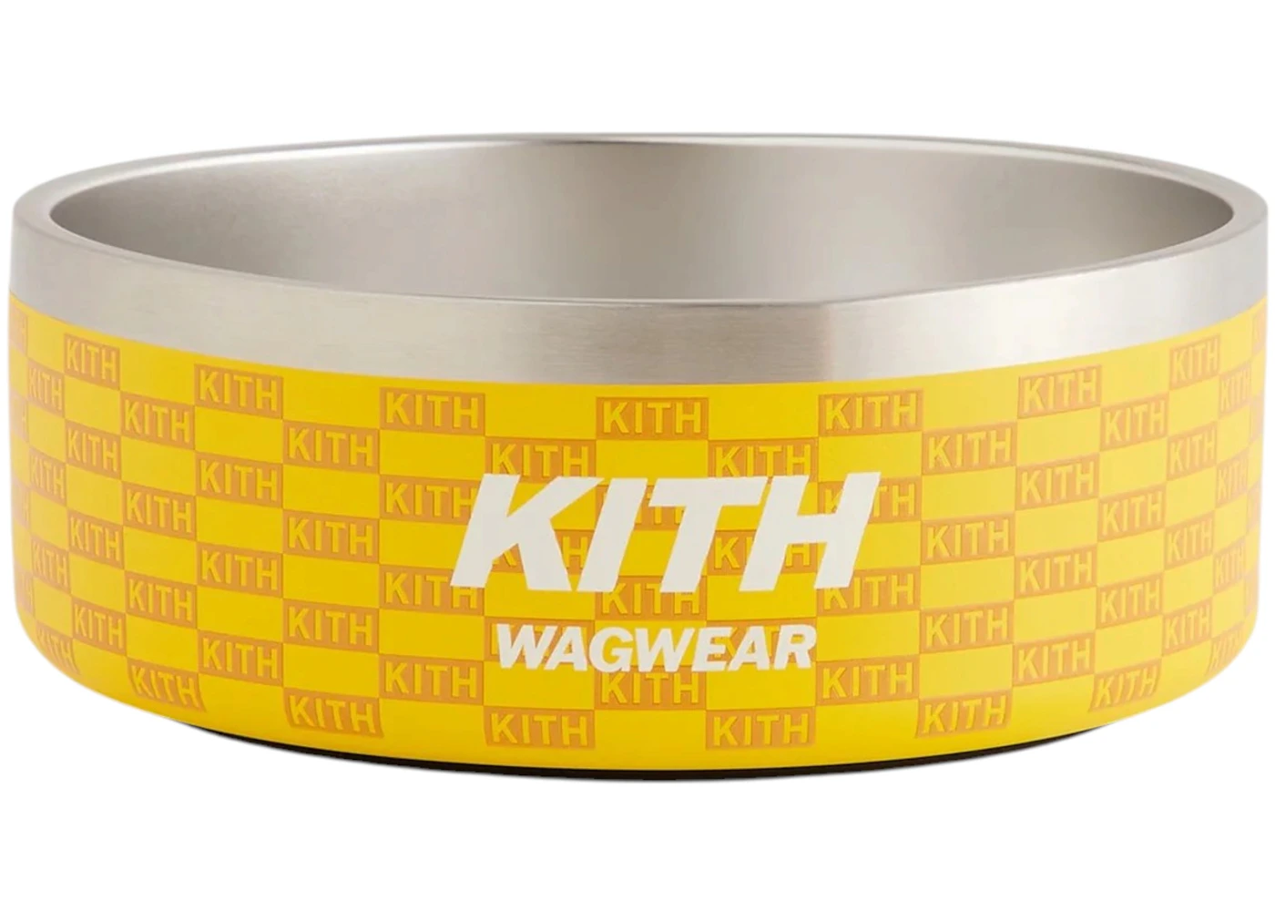 Kith x wagwear Metal Dog Bowl Yellow