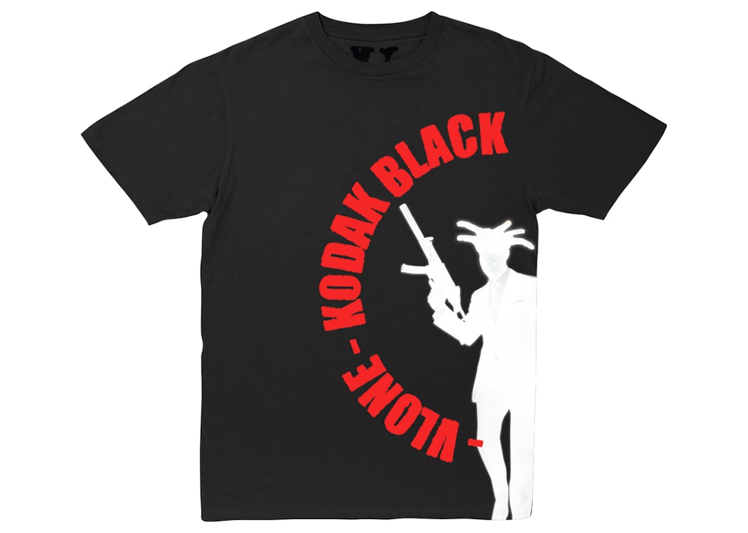 Pre-owned Kodak Black X Vlone Vulture T-shirt Black