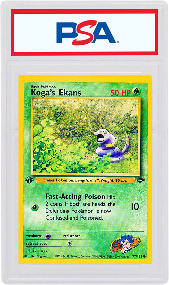 Koga's Ekans 2000 Pokemon TCG Gym Challenge 1st Edition #77/132