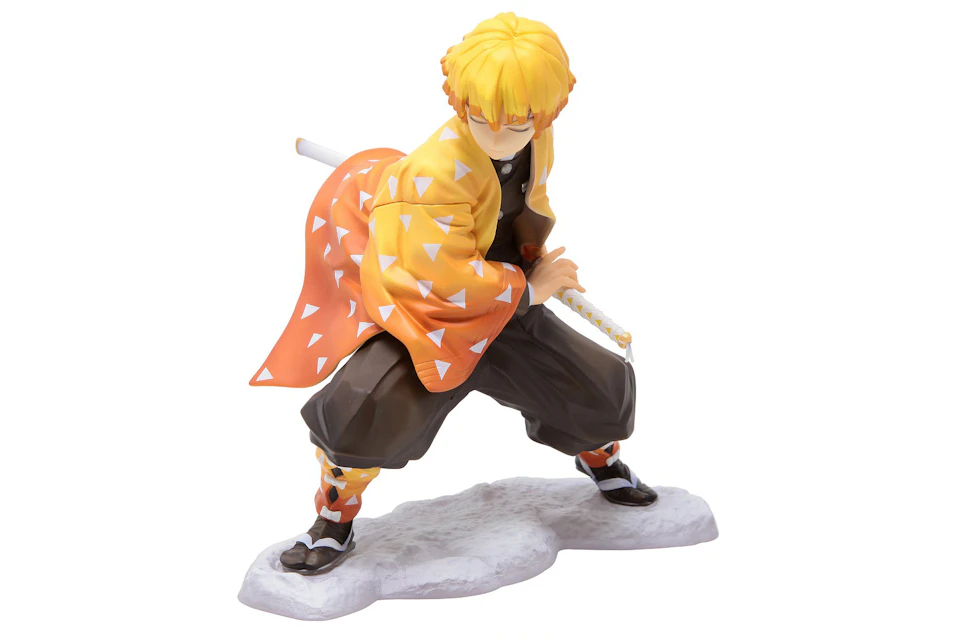 Kotobukiya Artfx J Demon Slayer Zenitsu Agatsuma Figure Orange Kotobukiya Artfx J Demon Slayer Zenitsu Agatsuma Figure Orange