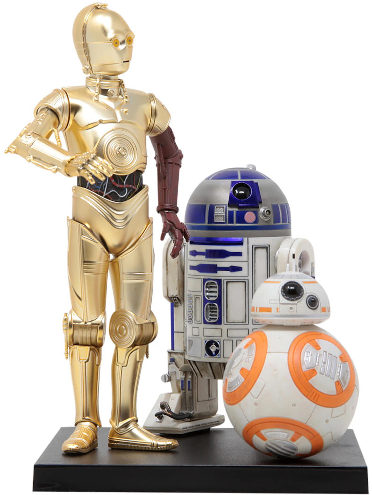 solide Economisch Paleis Kotobukiya ARTFX+ Star Wars The Force Awakens R2-D2 And C-3PO With BB-8  Figure Gold & White - US