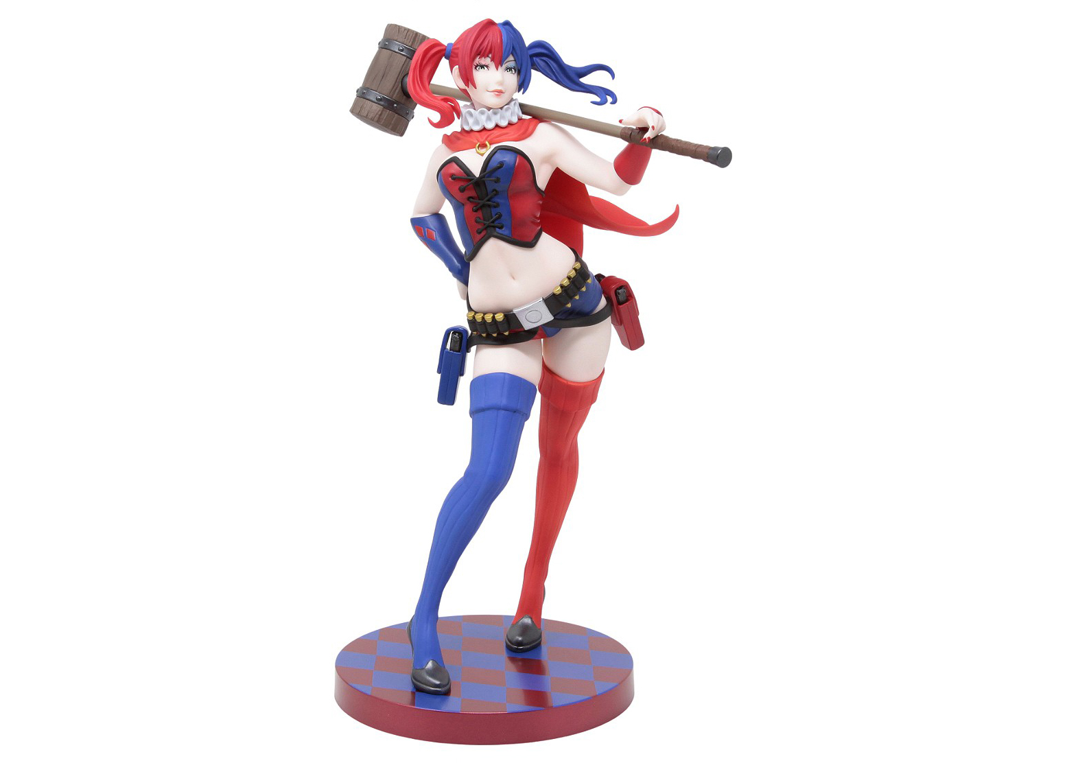Kotobukiya DC Comics Harley Quinn New52 Version 2nd Edition Bishoujo Figure  Blue & Red