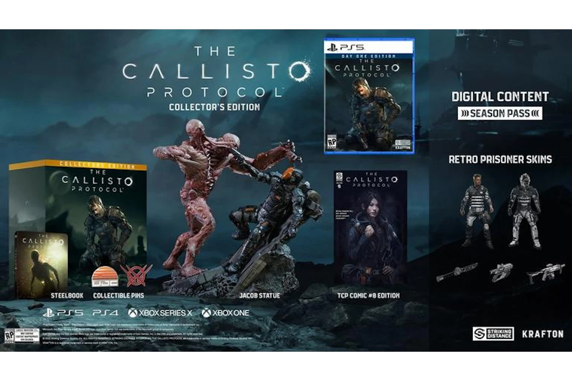 Krafton PS5 The Callisto Protocol Collector's Edition GameStop Exclusive Video Game Bundle