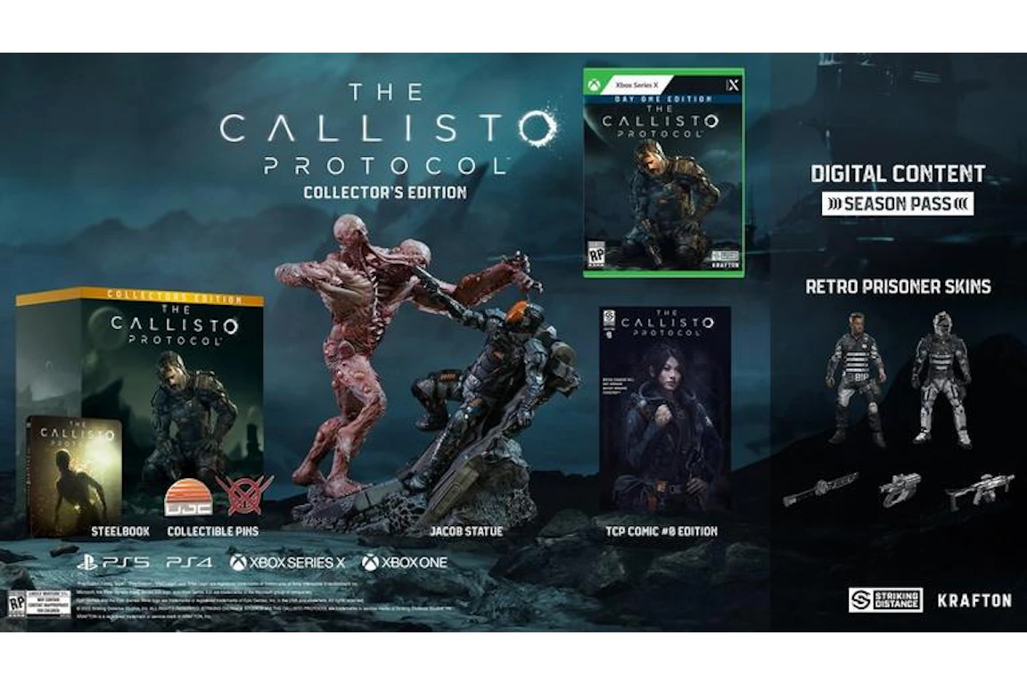 Krafton XBX The Callisto Protocol Collector's Edition GameStop Exclusive Video Game Bundle