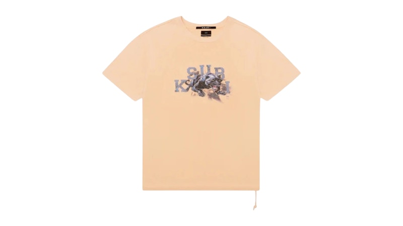 Pre-owned Ksubi Men's  Apex Biggie Short Sleeve Tee Shirt In Orange