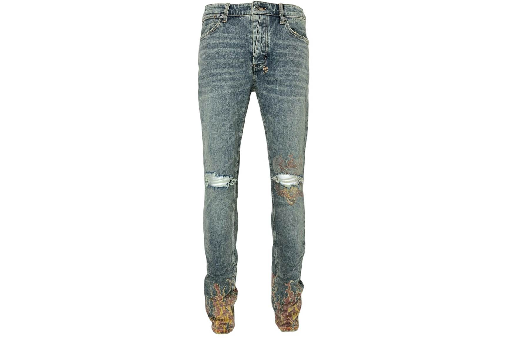 Ksubi Van Winkle Stage Dive Trashed Denim Blue Men's - SS25 - US