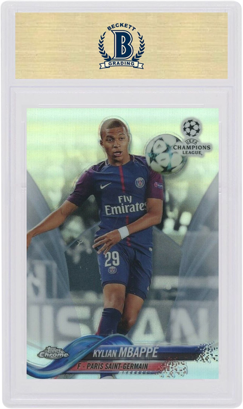 Kylian Mbappe 2017 Topps Chrome UEFA Champions League Refractor #41 (PSA or  BGS Graded) - 2017 - US