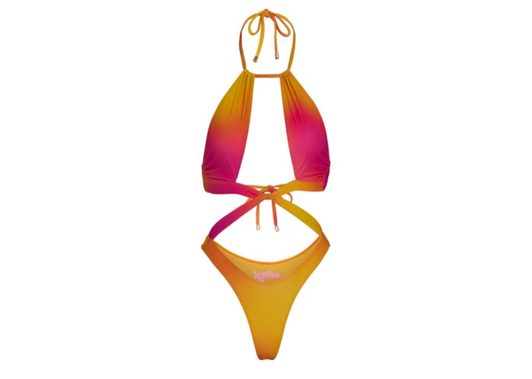 Pre-owned Kylie Swim Caicos One Piece Swimsuit Sunset Ombre