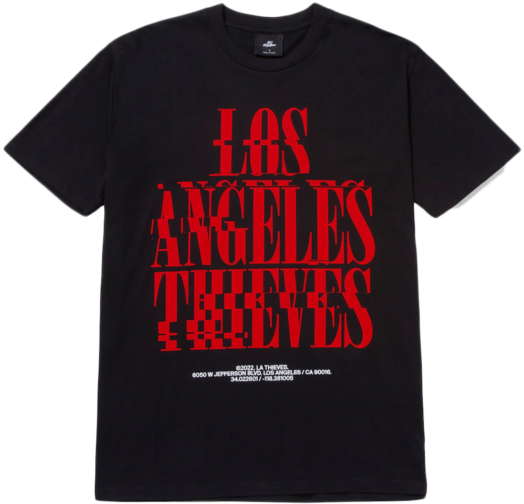 LA Thieves Glitch T-shirt Black Men's - SS22 - US