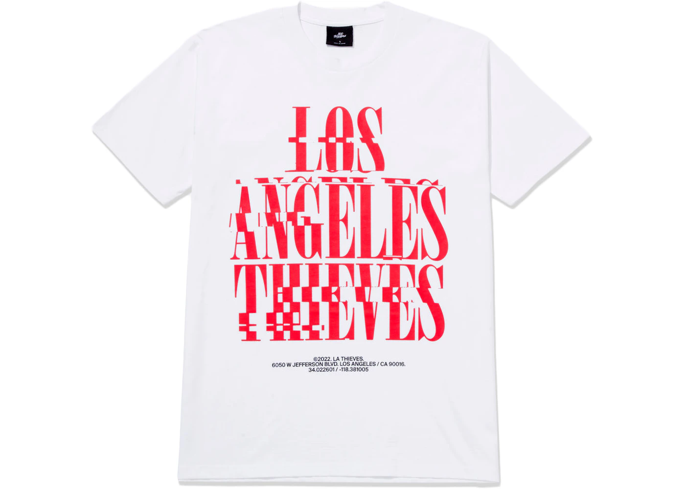 LA Thieves Glitch T-shirt White Men's - SS22 - US