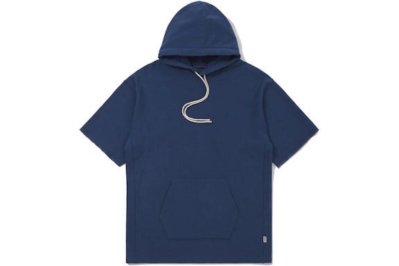LAKH Knit 3.0 Short Sleeve Hoodie Midnight Blue