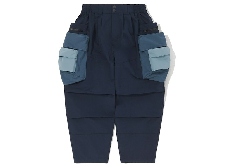 LAKH Patch Pocket Utility Pants Navy