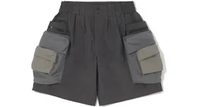 LAKH Patch Pocket Utility Shorts Grey
