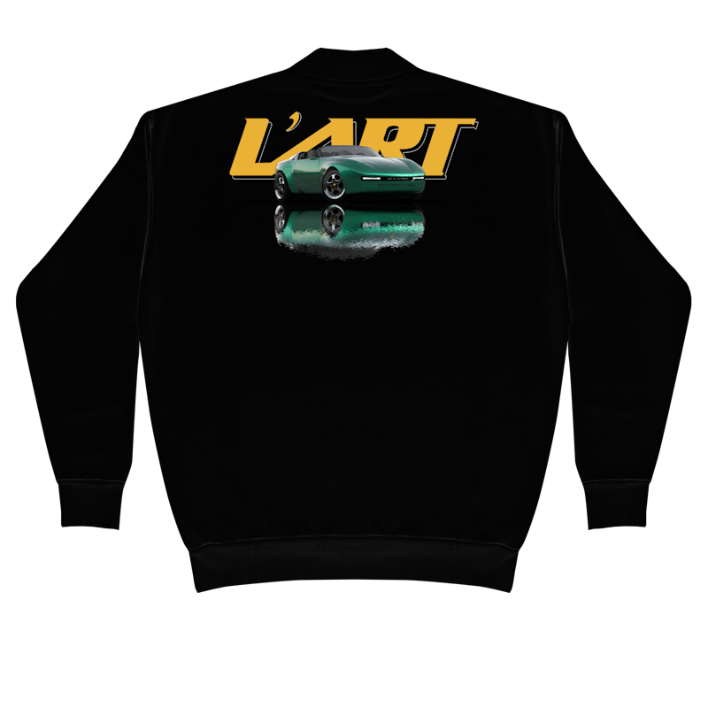 Pre-owned L'art De L'automobile Porsche 968 Hoodie Logo Crewneck Sweatshirt In Black