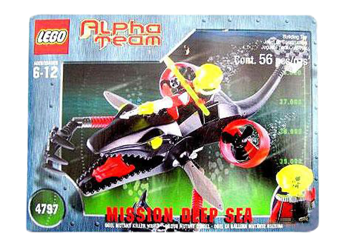 LEGO Alpha Team Ogel Mutant Killer Whale Set 4797
