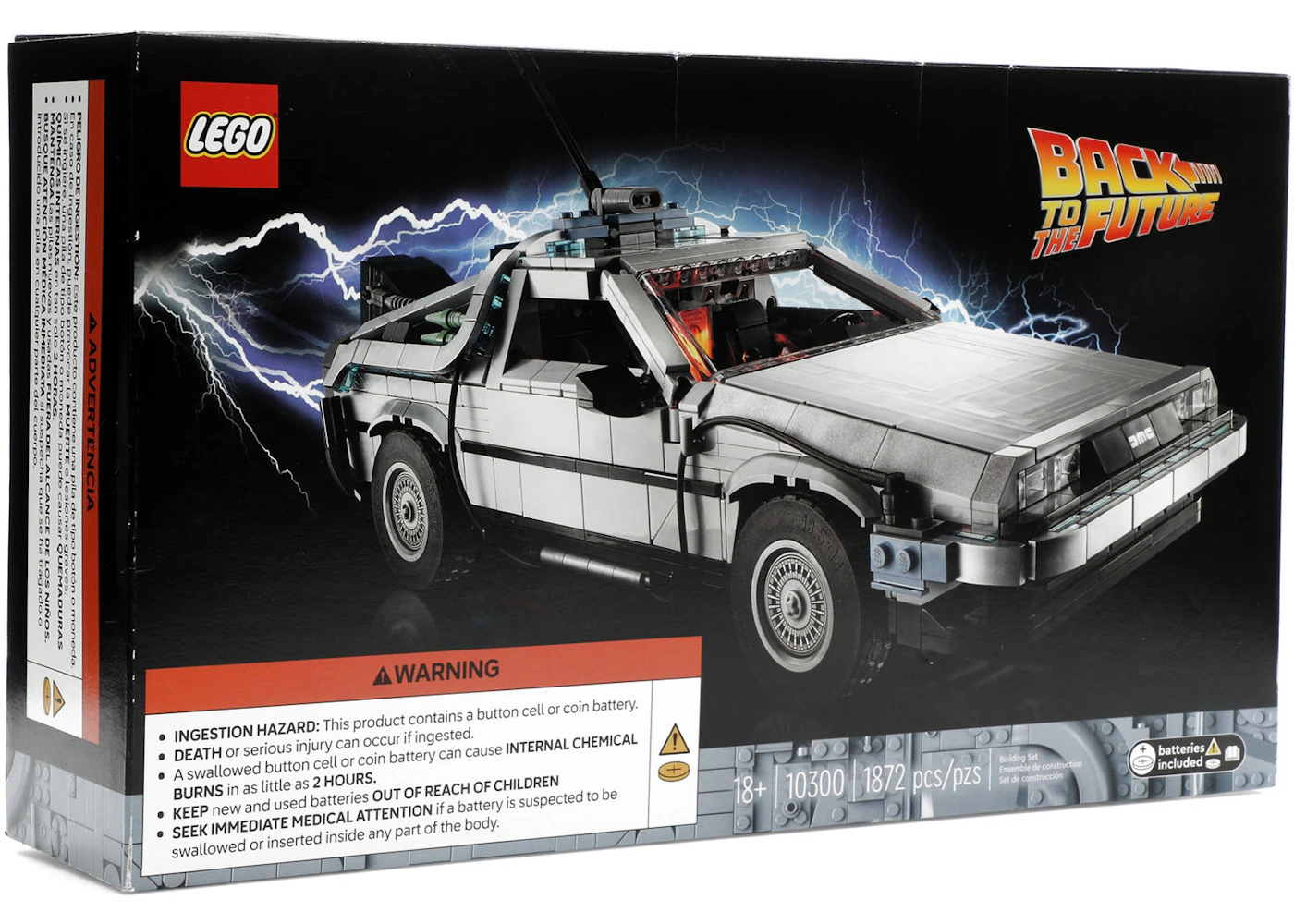 LEGO Back to the Future Delorean Time Machine Set 10300 US