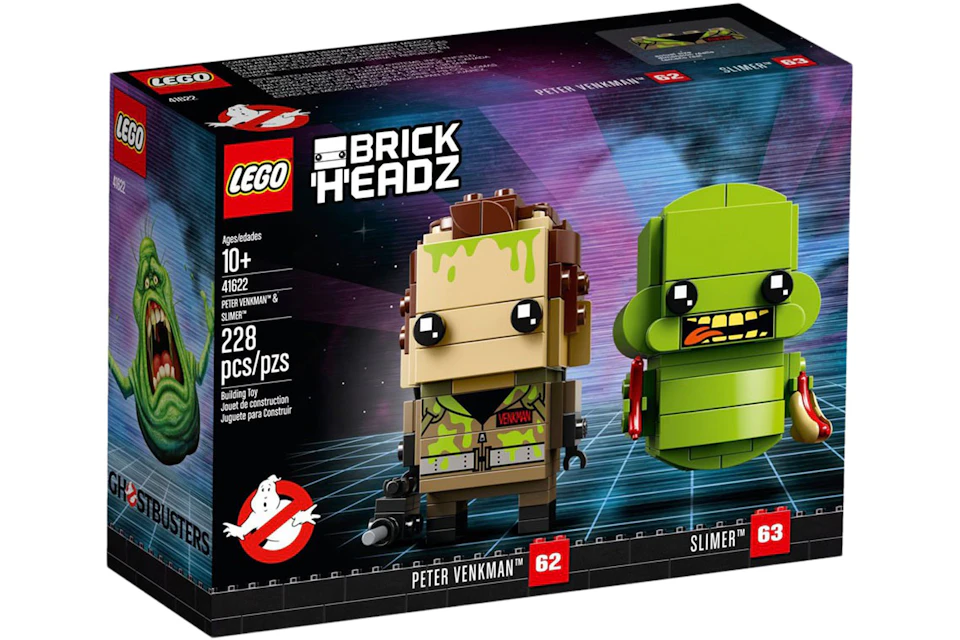 LEGO Brick Headz Ghostbusters Peter Venkman & Slimer Set 41622