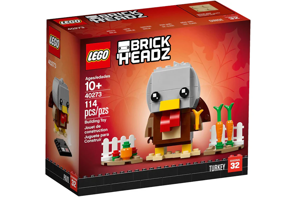 LEGO Brick Headz Holiday Thanksgiving Turkey Set 40273